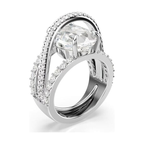 5698475 Swarovski Yüzük Hyperbola:Rıng 3 Rows Whıte/Rhs 50-55 5698475