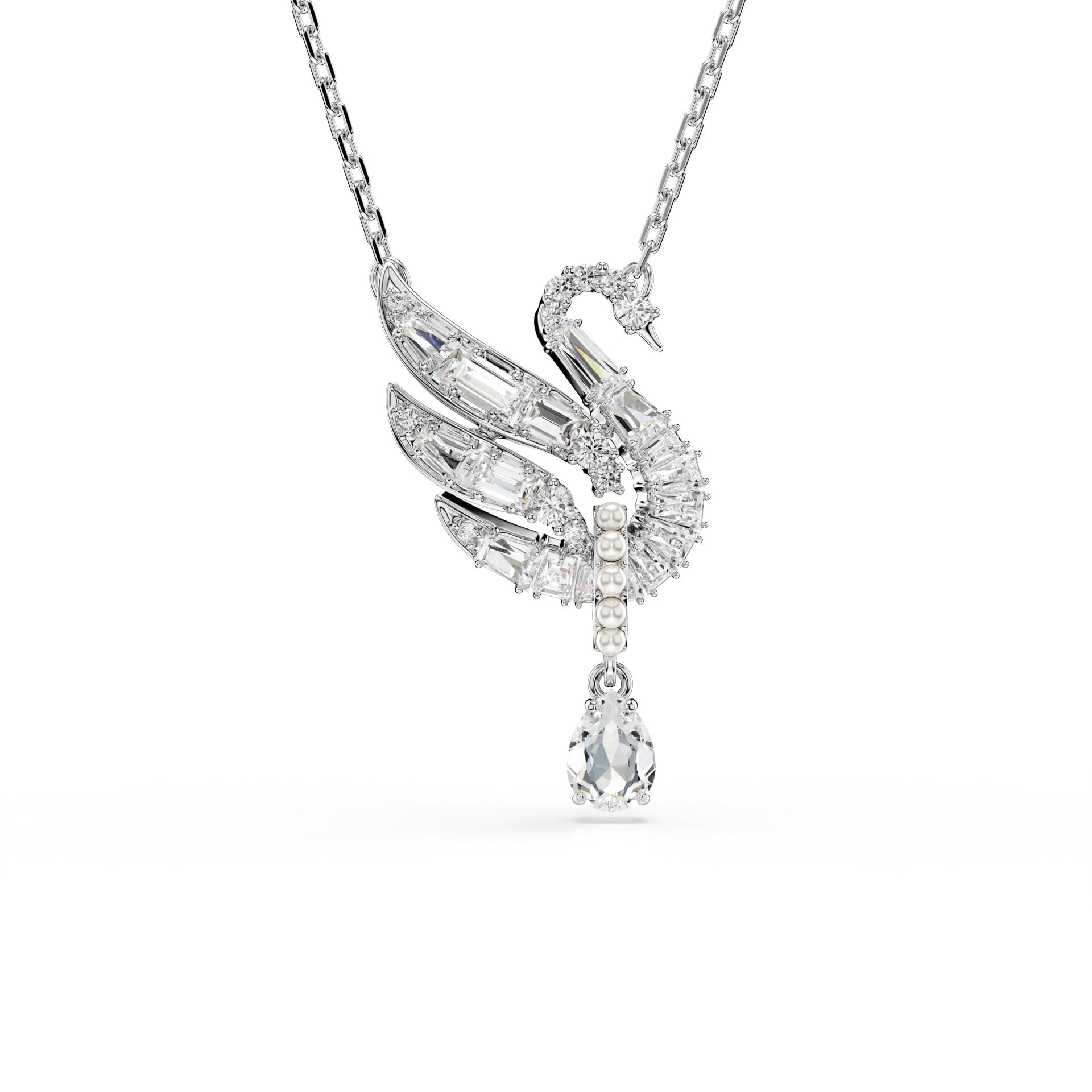 5723387 Swarovski Kolye Swan:Pend Drop Whı/Rhs