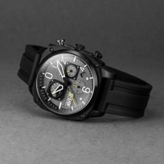 HAWKER HUNTER RETROGRADE AV-4052-R1 (Seiko VR3GA Mekanizmalı) Erkek Kol Saati