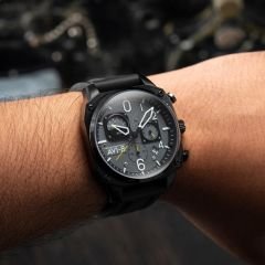 HAWKER HUNTER RETROGRADE AV-4052-R1 (Seiko VR3GA Mekanizmalı) Erkek Kol Saati