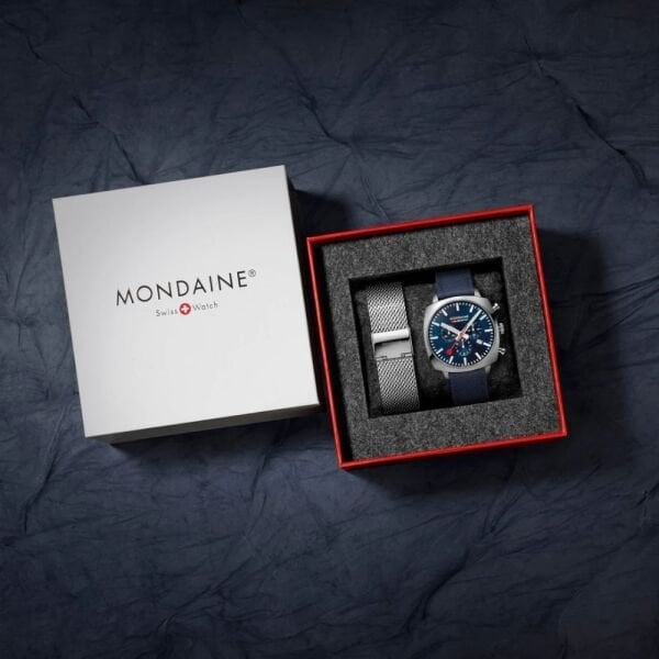MSL.41440.LD.SET Mondaine Cushion Chrono Kare Erkek Kol Saati