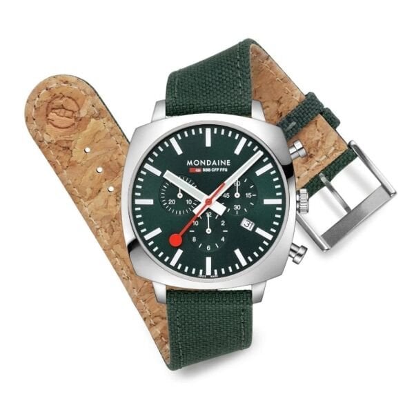 MSL.41460.LF.SET Mondaine Cushion Chrono Kare Erkek Kol Saati