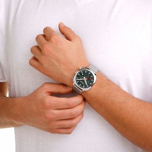 MSL.41460.LF.SET Mondaine Cushion Chrono Kare Erkek Kol Saati