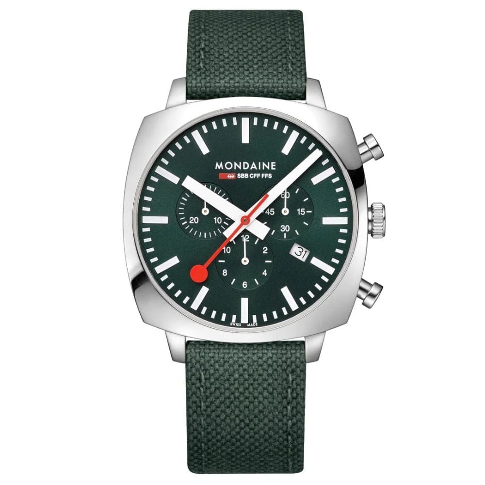 MSL.41460.LF.SET Mondaine Cushion Chrono Kare Erkek Kol Saati