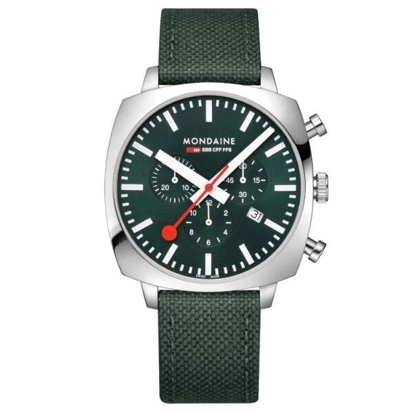 MSL.41460.LF.SET Mondaine Cushion Chrono Kare Erkek Kol Saati