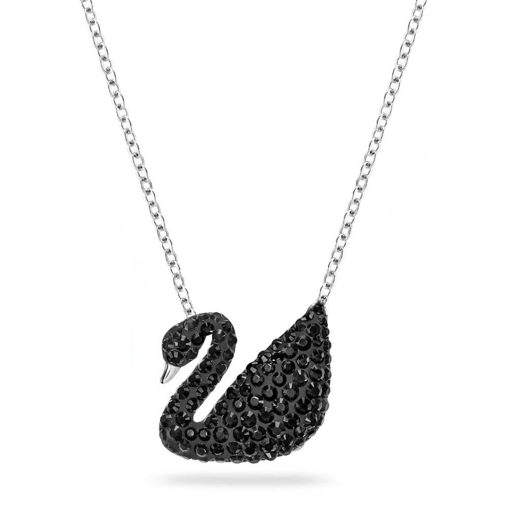 5347329 Swarovski Kolye Iconic Swan:Pendant Jet Hem/Rhs 5347329