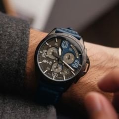 P-51 MUSTANG AV-4077-04 (Seiko VK68 Mekanizmalı) Erkek Kol Saati