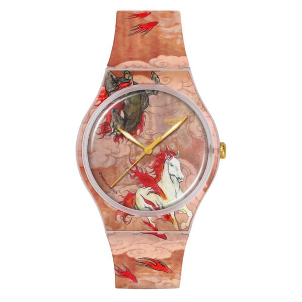 SUOZ369 Swatch Riding The Clouds Unisex Kol Saati