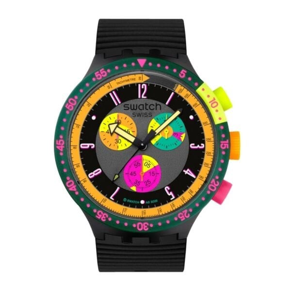 SB02B104 Swatch Neon Sepya Erkek Kol Saati