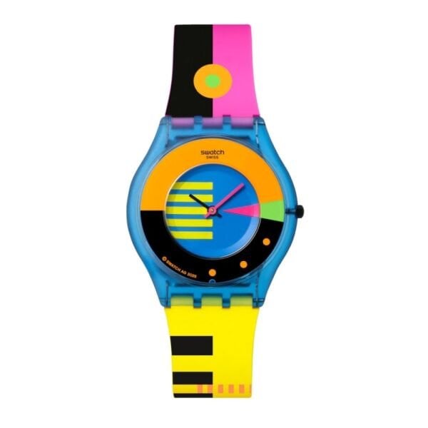 SS08S101 Swatch Neon Flumotions Bayan Kol Saati