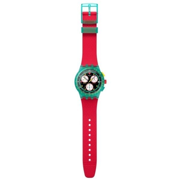 SUSG409 Swatch Neon Emerald Chrono Erkek Kol Saati
