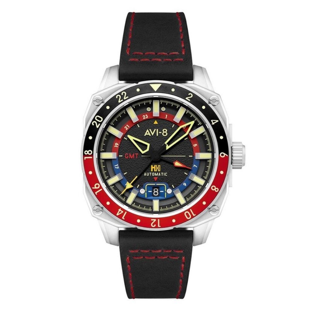 HAWKER HUNTER GMT AV-4122-01 (Seiko NH34 Mekanizmalı) Erkek Kol Saati