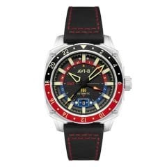 HAWKER HUNTER GMT AV-4122-01 (Seiko NH34 Mekanizmalı) Erkek Kol Saati