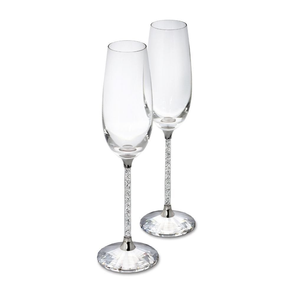 255678 Swarovski Ev Dekorasyon Crystalline Toasting Flutes (Set Of 2) 255678