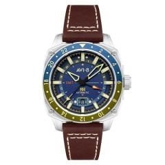HAWKER HUNTER GMT AV-4122-02 (Seiko NH34 Mekanizmalı) Erkek Kol Saati