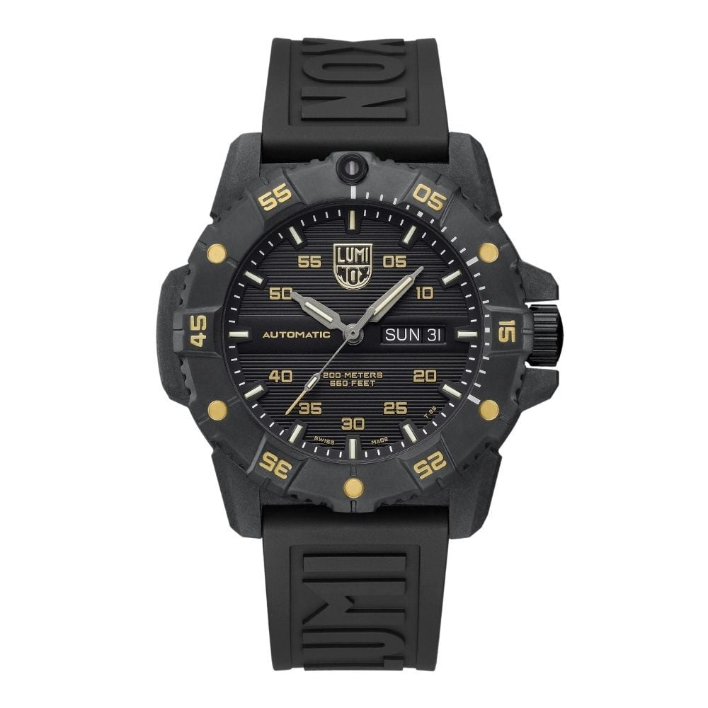XS.3865.GOLD LUMINOX GOLD MASTER CARBON SEAL AUTOMATIC 3860 Serisi (İsviçre Üretimi Sellita SW 200-1 Mekanizmalı) Erkek Kol Saati XS.3865.GOLD