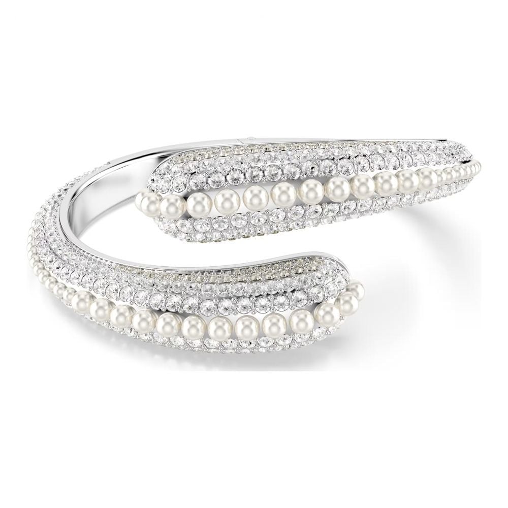 5692106 Swarovski Bilezik Sublıma:Cuff Wv Cry/Rhs M 5692106
