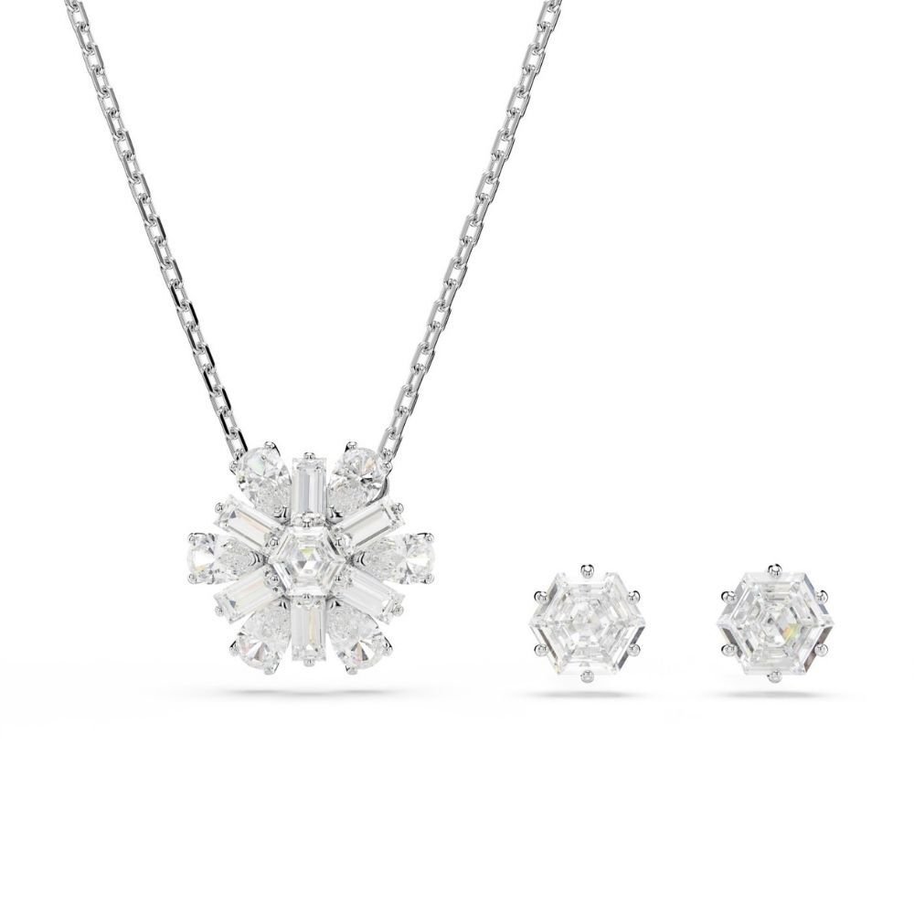 5691486 Swarovski Set Idyllıa E:Set Set Of 2 Whıte/Rhs 5691486