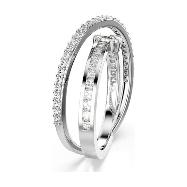 5691228 Swarovski Yüzük Hyperbola:Rıng 2 Row Whıte/Rhs 50 5691228