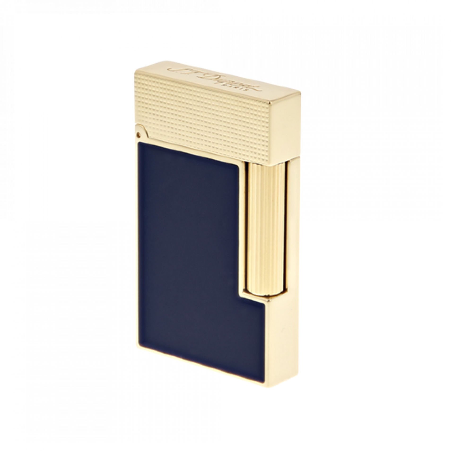 C16457 St Dupont Line 2 Blue Laquer Yellow Gold Çakmak