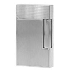 16603 St Dupont Ligne 2 Diamond Head Pattern Brushed Platinum Çakmak