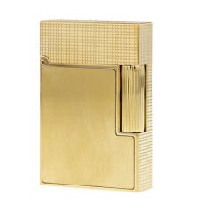 18602 St Dupont Ligne 2 Small Brushed Yellow Gold Çakmak