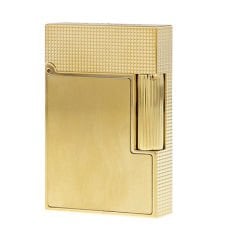 18602 St Dupont Ligne 2 Small Brushed Yellow Gold Çakmak
