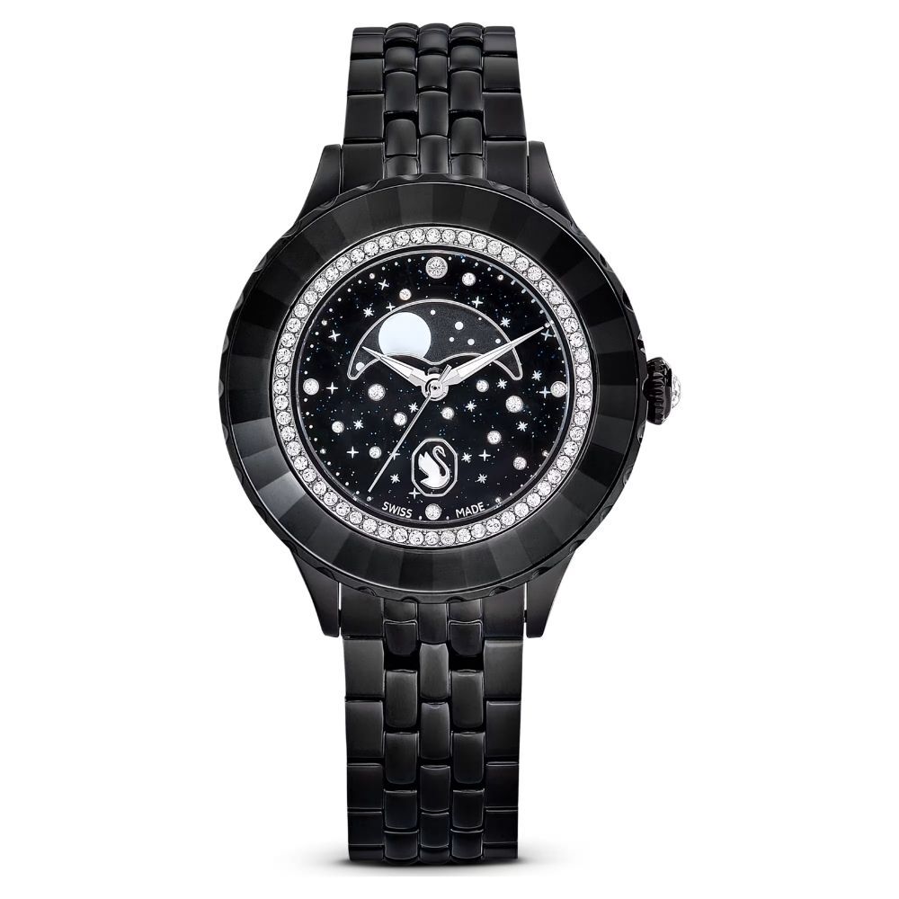 5677497 Swarovski Kol Saati Octea Moon:Mb Pbk/Black/Pbk 5677497