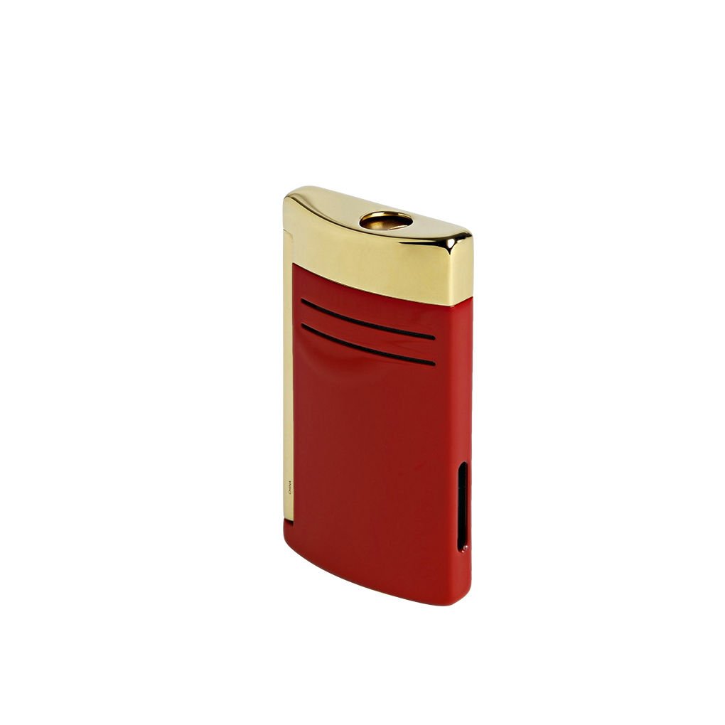 020174 St Dupont Maxijet Burgundy And Golden Çakmak
