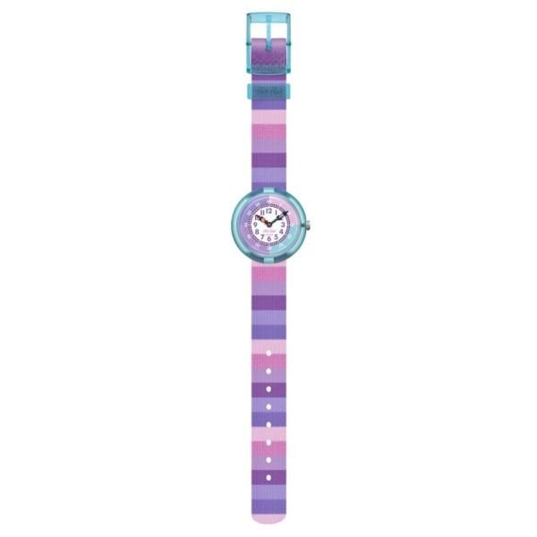 FBNP225 Flik Flak Stripy Purple Çocuk Kol Saati FBNP225