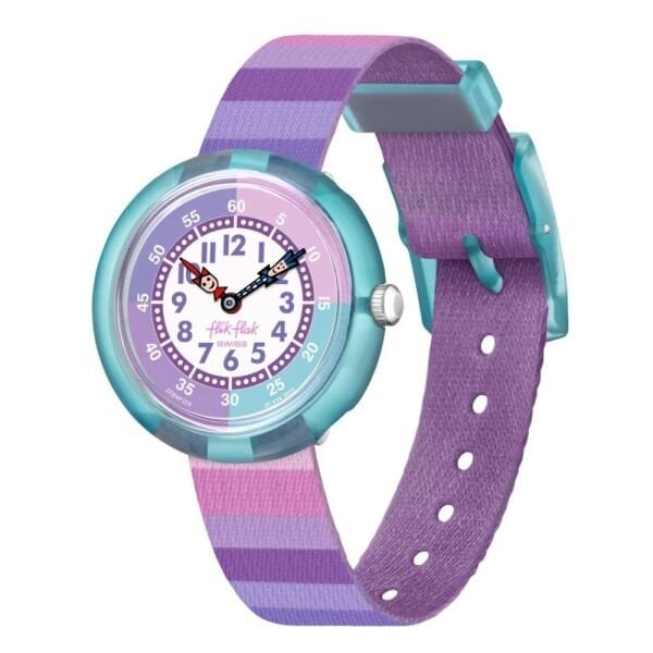 FBNP225 Flik Flak Stripy Purple Çocuk Kol Saati FBNP225