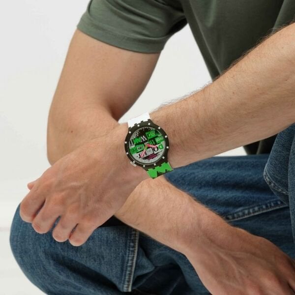 SB03B701 Swatch Big Bold Lash Out Erkek Kol Saati SB03B701