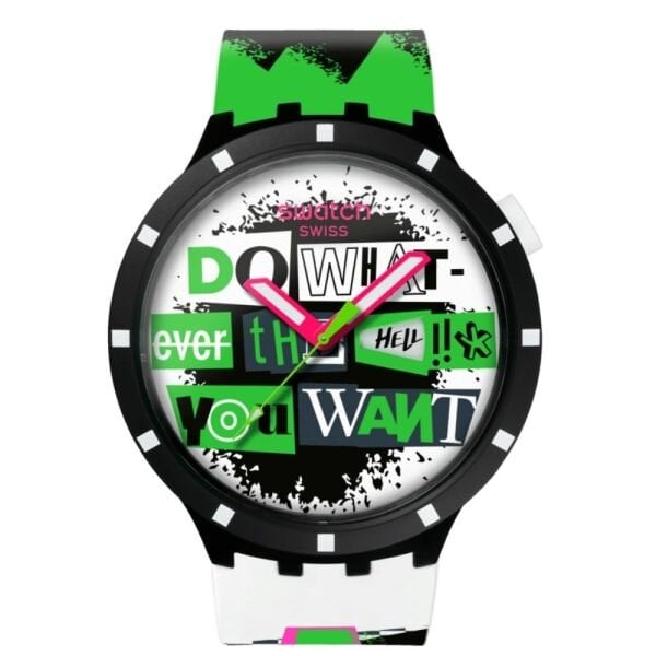 SB03B701 Swatch Big Bold Lash Out Erkek Kol Saati SB03B701