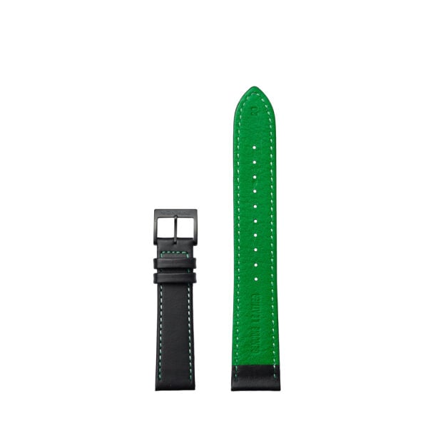 Mondaine FEM.24320.20B.1.K 20 mm Siyah/Yeşil Deri Kordon