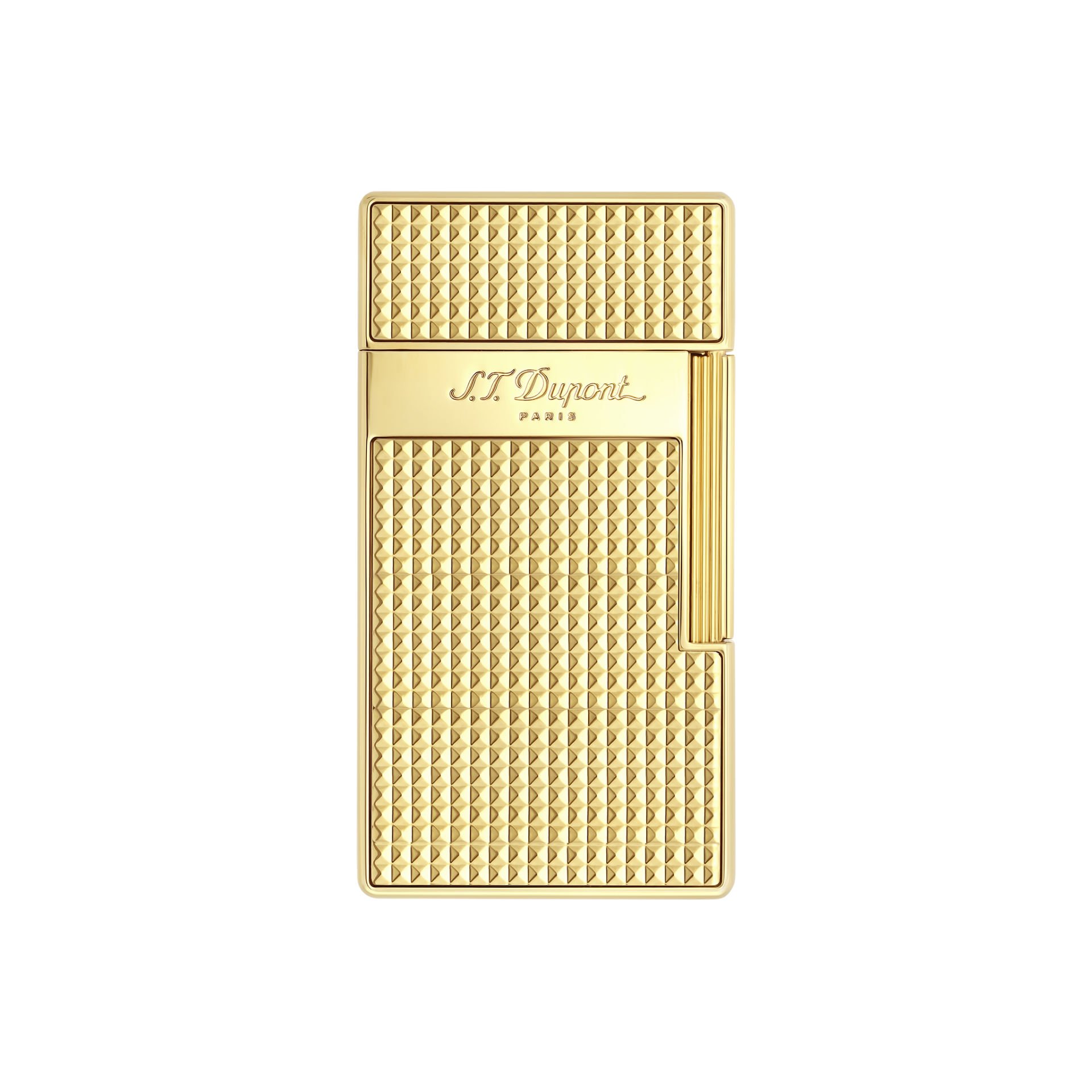 025009 St Dupont Biggy Diamond Head Golden Çakmak