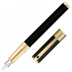 260205 St Dupont D-Initial Black-Gold Dolma Kalem