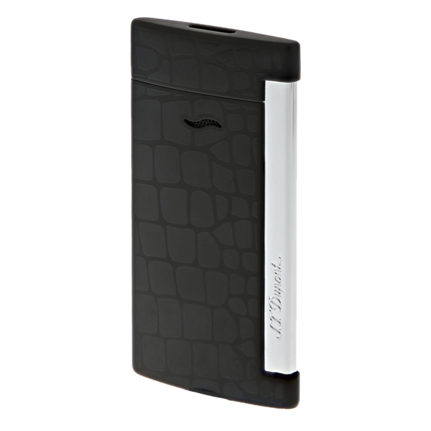 27733 St Dupont Slim 7 Kroko Siyah Çakmak