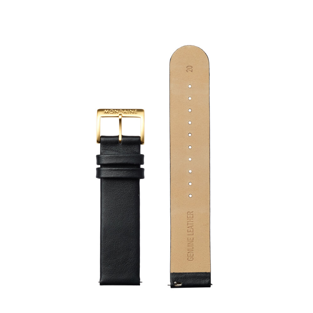 Mondaine FEM.3120.20R.3.K 20 mm Siyah Deri Kordon